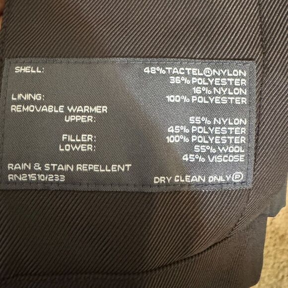 Kenneth Cole Men's Dark Brown Trench Overcoat Coat Removable Liner 46R Classic - Picture 12 of 16